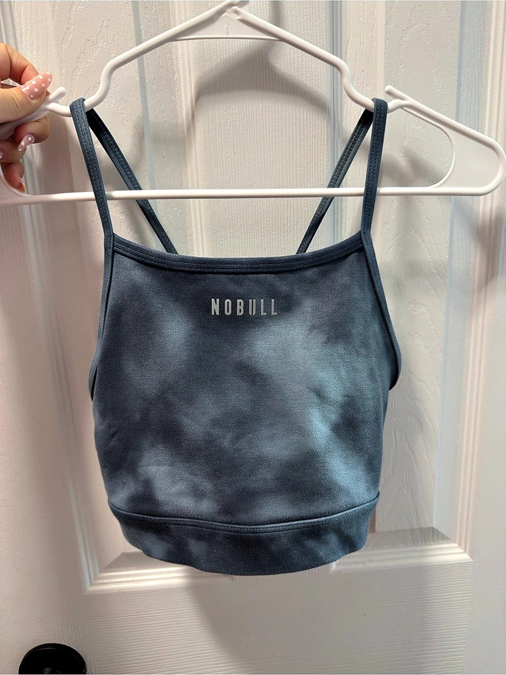 NOBULL Tie-Dye Sports Bra in Blue Size Medium Like New